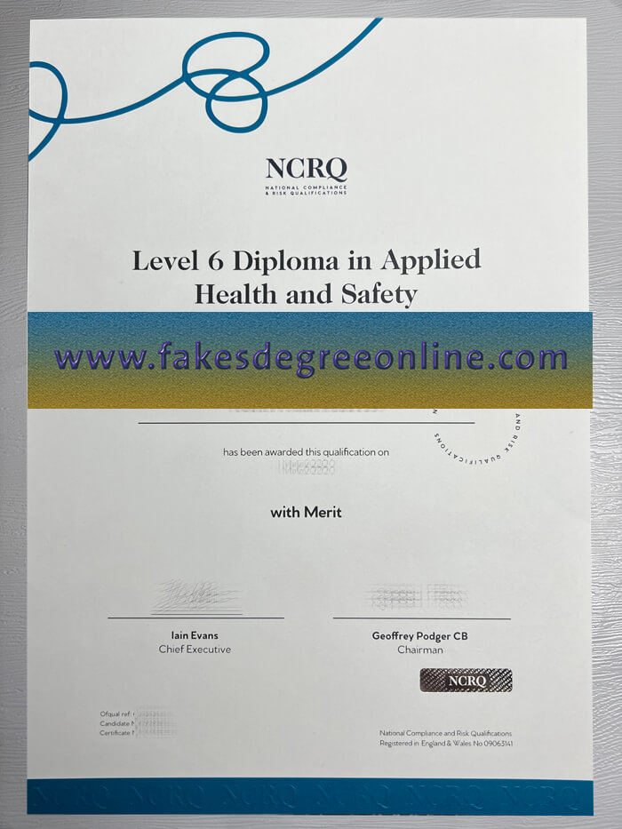 Buy National Compliance & Risk Qualifications fake diploma