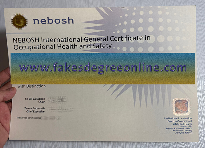 Get Nebosh fake certificate