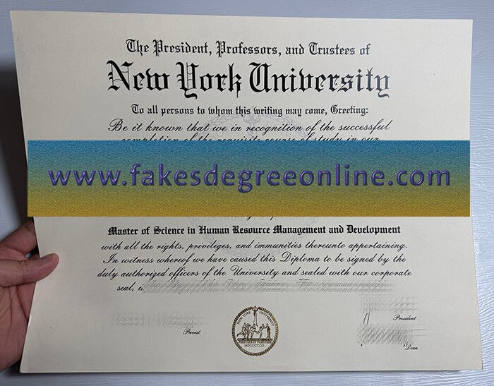 Buy New York University fake diploma