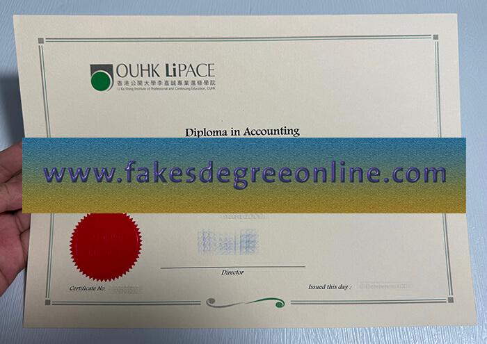Buy OUHK LiPACE fake diploma