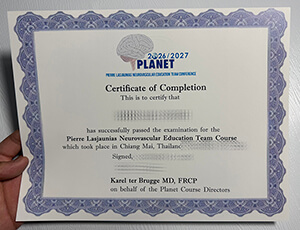 Get a PLANET Conference fake certificate