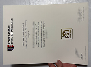 Get Robert Gordon University fake diploma