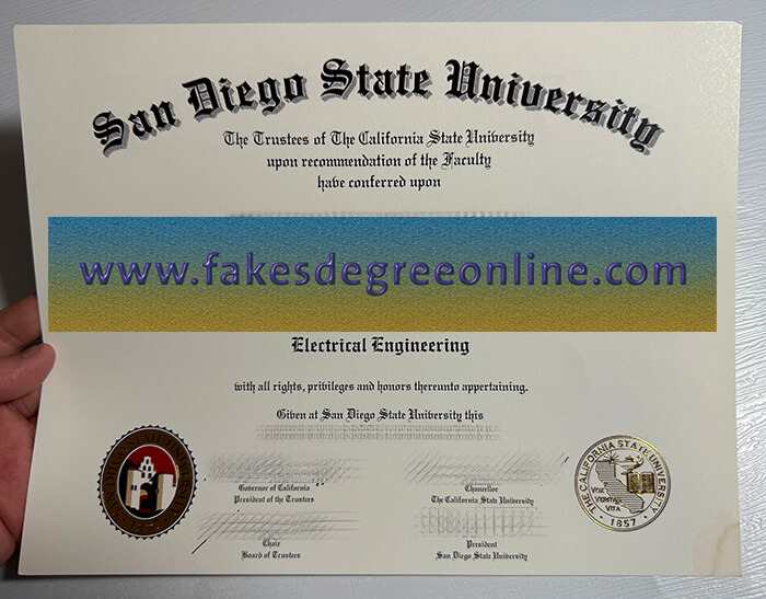 Get a San Diego State University fake diploma