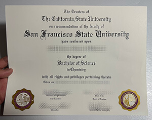 Obtain San Francisco State University fake diploma
