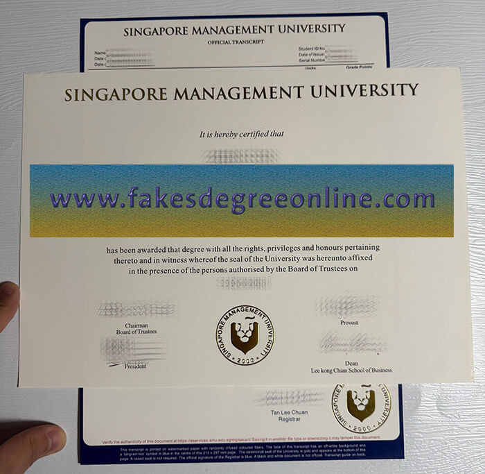 Get Singapore Management University fake diploma