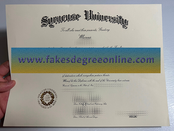 Purchase a Syracuse University fake diploma online, Fake a SU degree online.