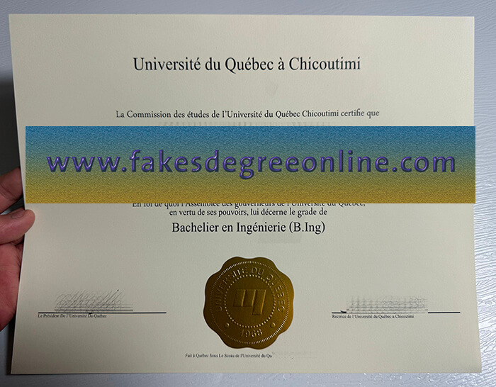 Buy Université du Québec à Chicoutimi fake diploma, Fake a UQAC degree.