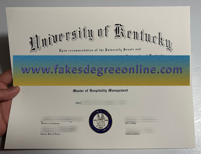 Get University of Kentucky fake diploma