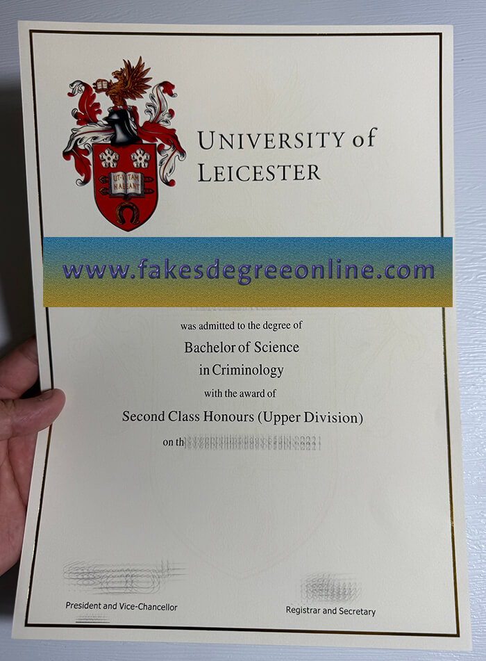 Buy University of Leicester fake diploma