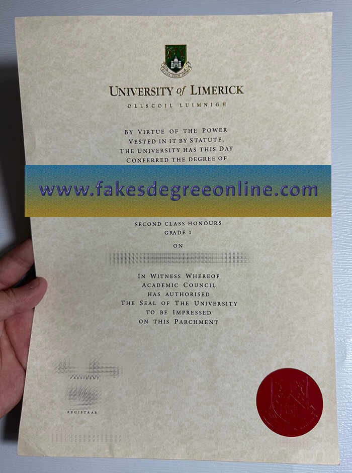 Purchase University of Limerick fake diploma online