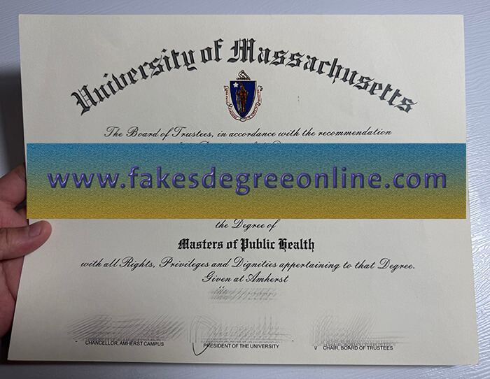 Get a University of Massachusetts fake diploma