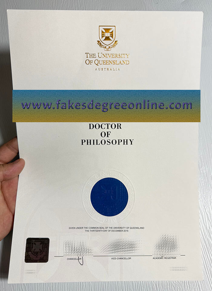 Purchase a University of Queensland fake diploma online