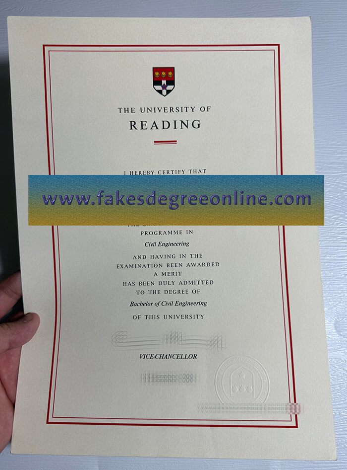 Purchase a University of Reading fake diploma online