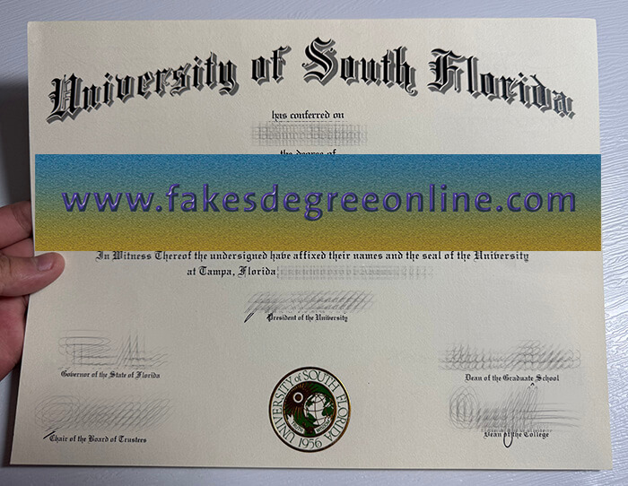 Purchase University of South Florida fake diploma