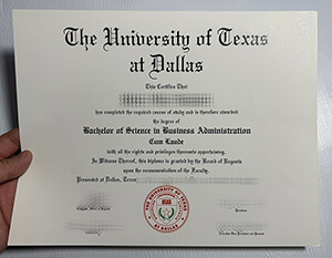 Order a University of Texas at Dallas fake diploma online