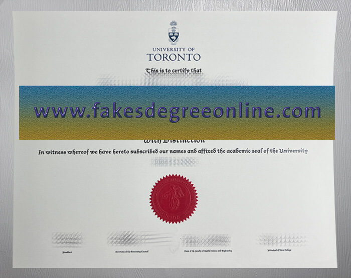 Get a University of Toronto fake diploma