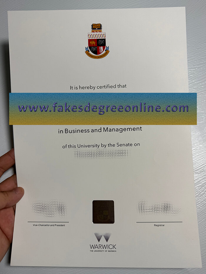 Get University of Warwick fake diploma
