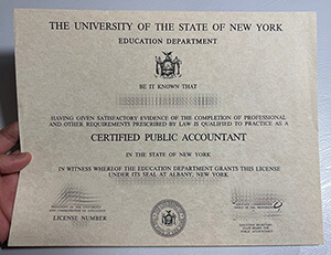 Get University of the State of New York fake diploma