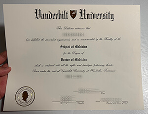 Purchase a Vanderbilt University fake diploma online
