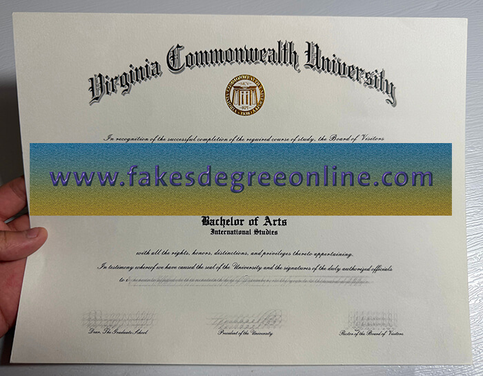 Buy Virginia Commonwealth University fake diploma