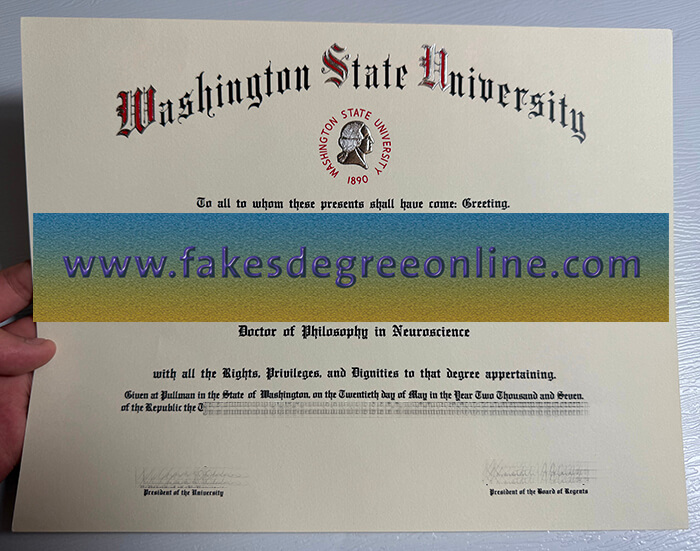 Get Washington State University fake diploma