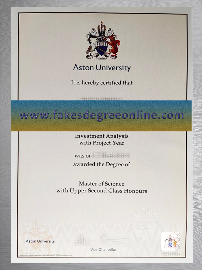 Purchase Aston University diploma online