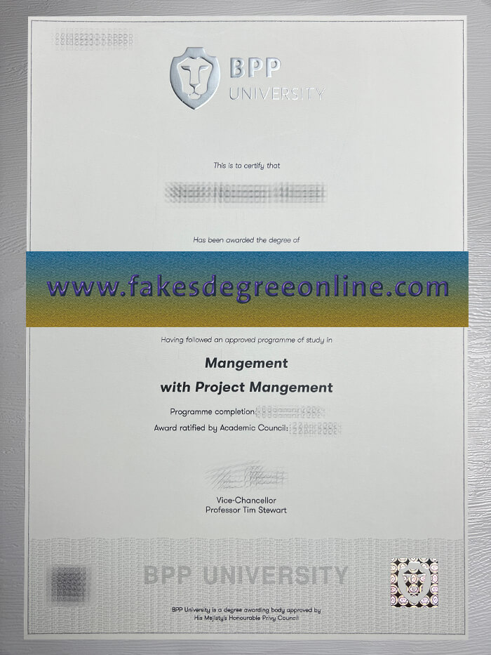 Purchase BPP University diploma online