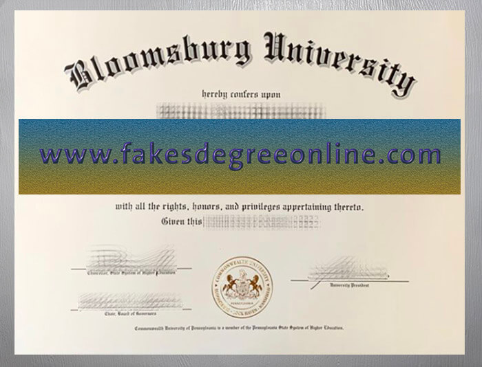 Bloomsburg University diploma