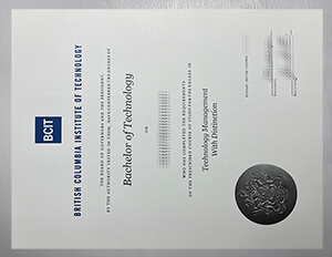 Fake British Columbia Institute of Technology certificate