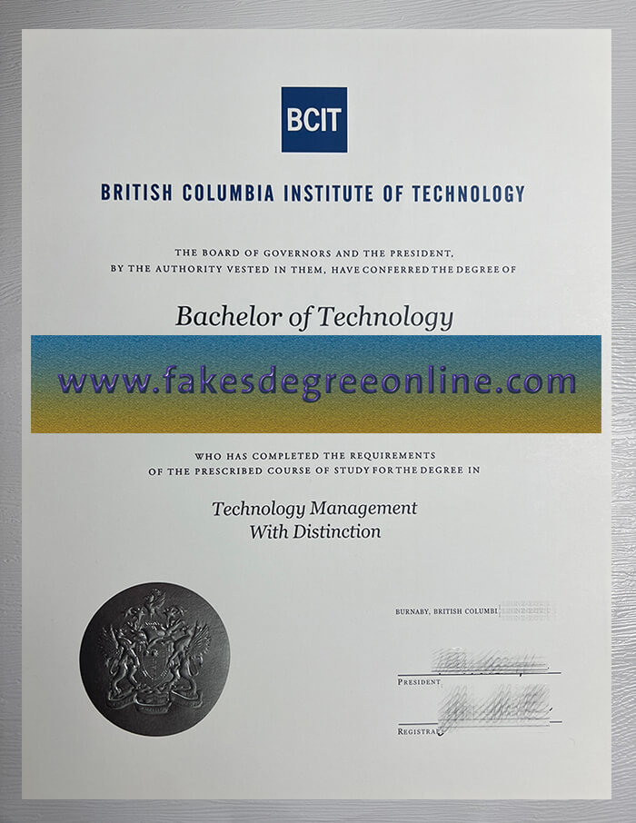 British Columbia Institute of Technology degree
