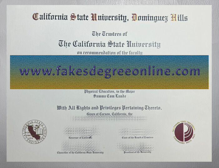 Buy California State University Dominguez Hills fake diploma