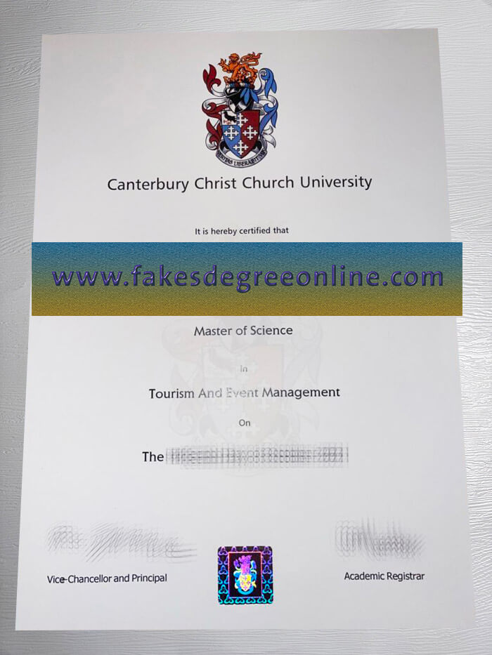 Canterbury Christ Church University diploma, CCCU degree