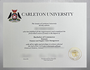 Obtain Carleton University diploma online