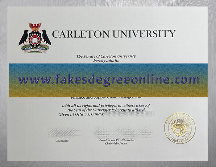 Order Carleton University diploma online