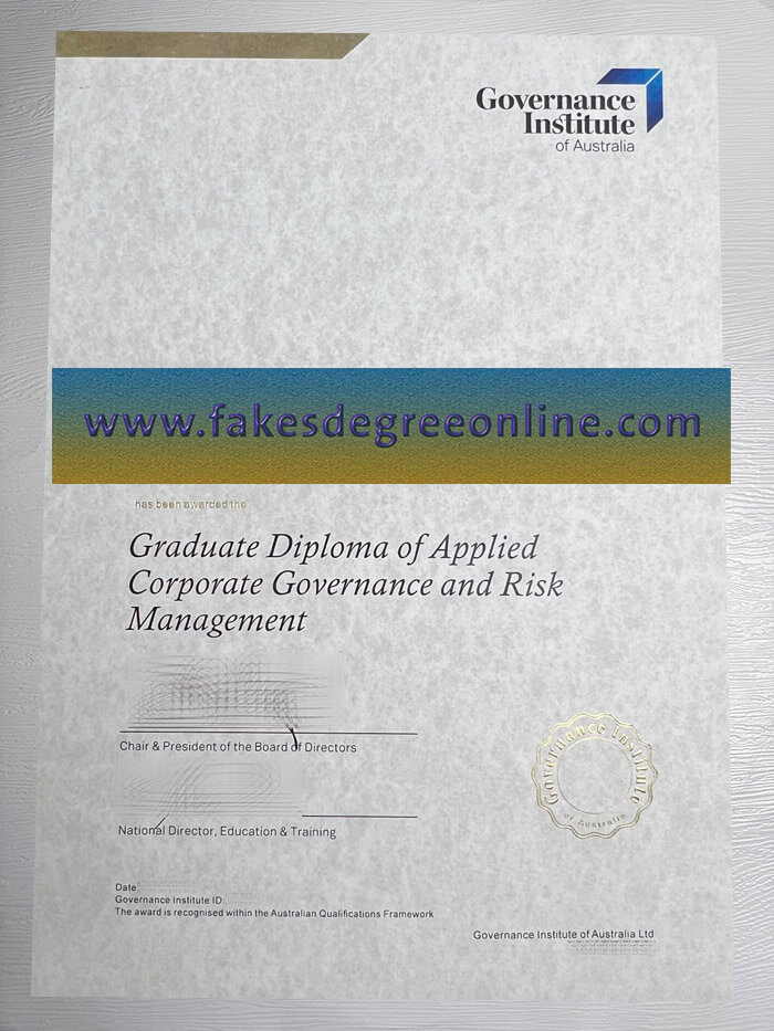 Governance Institute of Australia diploma, Governance Institute of Australia degree