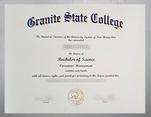 Get Granite State College diploma online