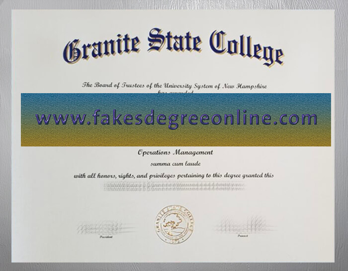 Order Granite State College diploma online