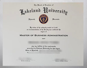 Lakeland University diploma