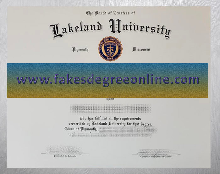 Lakeland University diploma