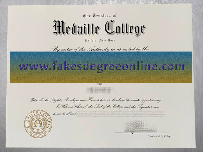 Medaille College diploma