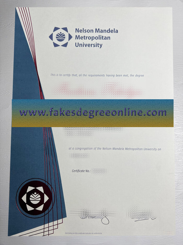 Nelson Mandela Metropolitan University diploma, Nelson Mandela University diploma