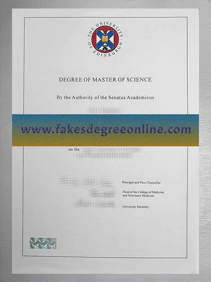 Get University of Edinburgh fake diploma