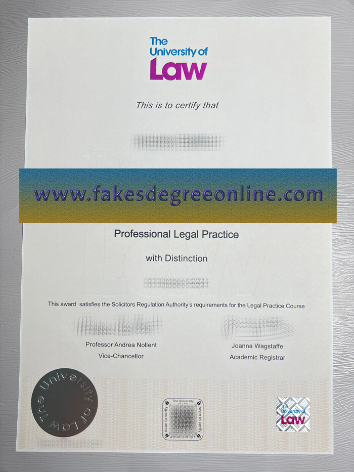 University of Law diploma, University of Law degree