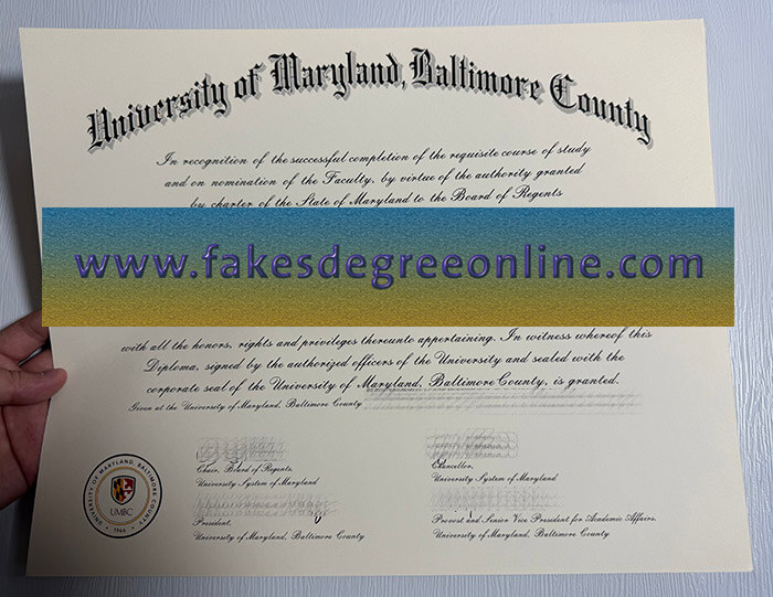 University of Maryland Baltimore County diploma, UMBC degree online