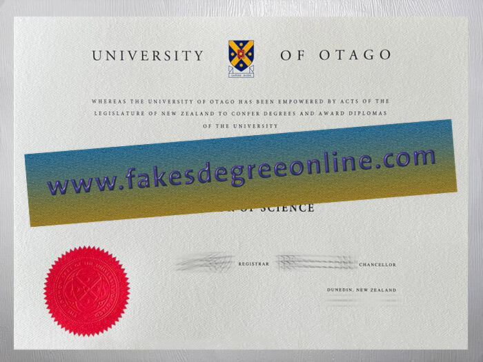 University of Otago diploma, University of Otago degree, University of Otago certificate