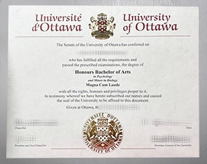 University of Ottawa diploma