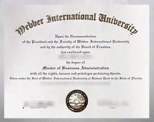 Purchase Webber International University diploma online