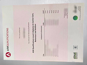 Purchase a Aim Qualifications certificate online