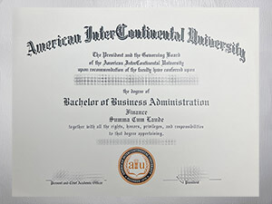 Get a American Intercontinental University diploma online