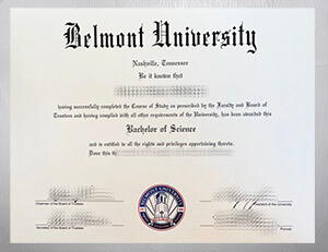 Get a Belmont University diploma online